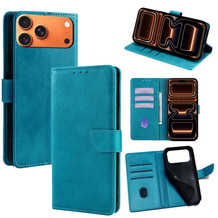 Calf Texture Buckle Flip Leather Phone Case, For iPhone 17 Pro Max, For iPhone 17 Pro, For iPhone 17, For iPhone Air, For iPhone 16 Pro Max, For iPhone 16 Pro, For iPhone 16 Plus, For iPhone 16