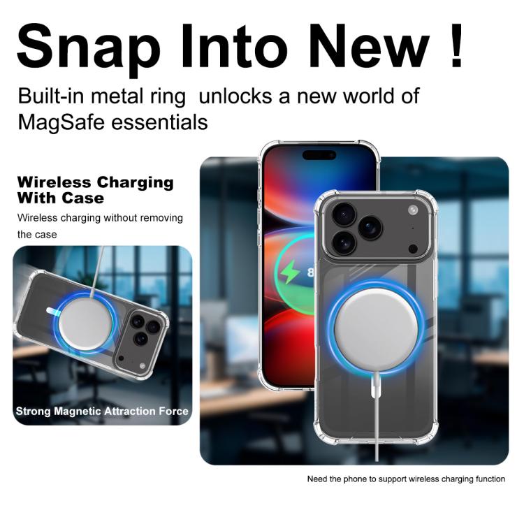 IMAK Space Shield PC + TPU Airbag Shockproof MagSafe Phone Case, For iPhone 17 Pro Max, For iPhone 17 Pro, For iPhone 17, For iPhone Air, For iPhone 16 Pro, For iPhone 16