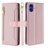 Sheep Texture Cross-body Zipper Wallet Leather Phone Case, For iPhone 16, For iPhone XS Max