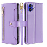 Sheep Texture Cross-body Zipper Wallet Leather Phone Case, For iPhone 16, For iPhone XS Max