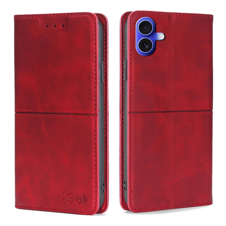 Cow Texture Magnetic Leather Phone Case, For iPhone 17 Pro Max, For iPhone 17 Pro, For iPhone 17, For iPhone Air, For iPhone 16 Pro Max, For iPhone 16 Pro, For iPhone 16 Plus, For iPhone 16