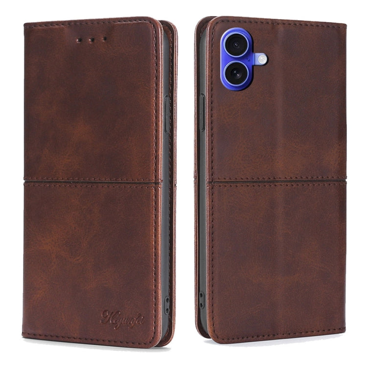 Cow Texture Magnetic Leather Phone Case, For iPhone 17 Pro Max, For iPhone 17 Pro, For iPhone 17, For iPhone Air, For iPhone 16 Pro Max, For iPhone 16 Pro, For iPhone 16 Plus, For iPhone 16