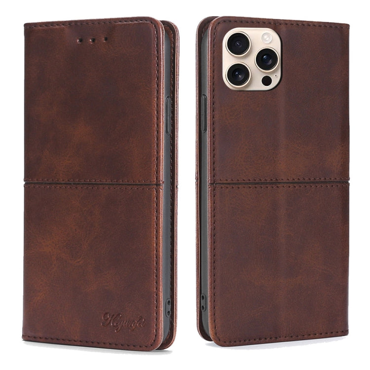 Cow Texture Magnetic Leather Phone Case, For iPhone 17 Pro Max, For iPhone 17 Pro, For iPhone 17, For iPhone Air, For iPhone 16 Pro Max, For iPhone 16 Pro, For iPhone 16 Plus, For iPhone 16
