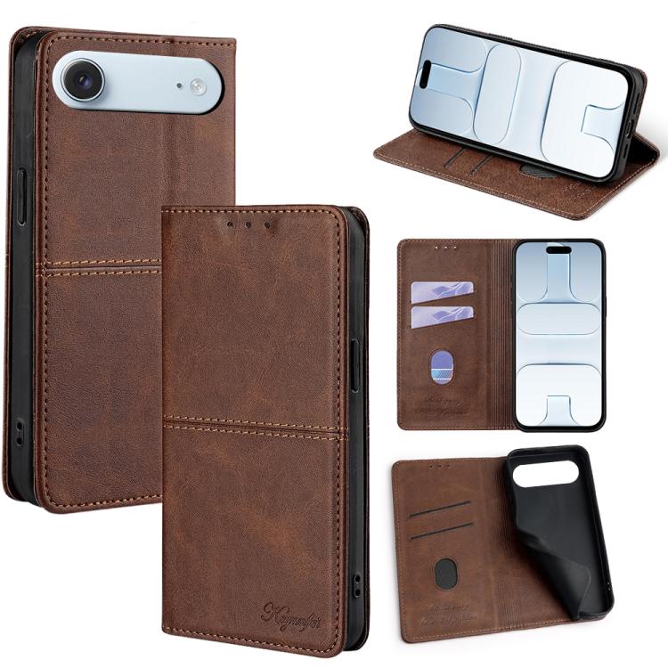 Cow Texture Magnetic Leather Phone Case, For iPhone 17 Pro Max, For iPhone 17 Pro, For iPhone 17, For iPhone Air, For iPhone 16 Pro Max, For iPhone 16 Pro, For iPhone 16 Plus, For iPhone 16