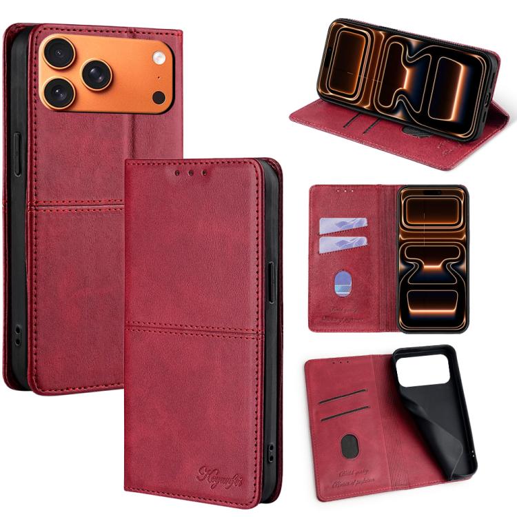 Cow Texture Magnetic Leather Phone Case, For iPhone 17 Pro Max, For iPhone 17 Pro, For iPhone 17, For iPhone Air, For iPhone 16 Pro Max, For iPhone 16 Pro, For iPhone 16 Plus, For iPhone 16