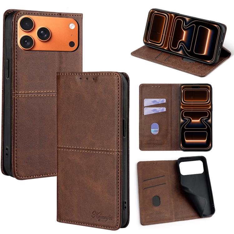 Cow Texture Magnetic Leather Phone Case, For iPhone 17 Pro Max, For iPhone 17 Pro, For iPhone 17, For iPhone Air, For iPhone 16 Pro Max, For iPhone 16 Pro, For iPhone 16 Plus, For iPhone 16