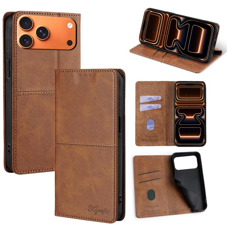 Cow Texture Magnetic Leather Phone Case, For iPhone 17 Pro Max, For iPhone 17 Pro, For iPhone 17, For iPhone Air, For iPhone 16 Pro Max, For iPhone 16 Pro, For iPhone 16 Plus, For iPhone 16