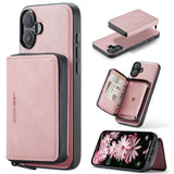 JEEHOOD J02 Magnetic Zipper Horizontal Flip Leather Phone Case, For iPhone 17e / 16e, For iPhone 17 Pro Max, For iPhone 17 Pro, For iPhone Air, For iPhone 16 Plus, For iPhone 16