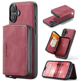 JEEHOOD J02 Magnetic Zipper Horizontal Flip Leather Phone Case, For iPhone 17e / 16e, For iPhone 17 Pro Max, For iPhone 17 Pro, For iPhone Air, For iPhone 16 Plus, For iPhone 16
