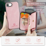 JEEHOOD J02 Magnetic Zipper Horizontal Flip Leather Phone Case, For iPhone 17e / 16e, For iPhone 17 Pro Max, For iPhone 17 Pro, For iPhone Air, For iPhone 16 Plus, For iPhone 16