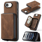 JEEHOOD J02 Magnetic Zipper Horizontal Flip Leather Phone Case, For iPhone 17e / 16e, For iPhone 17 Pro Max, For iPhone 17 Pro, For iPhone Air, For iPhone 16 Plus, For iPhone 16