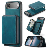 JEEHOOD J02 Magnetic Zipper Horizontal Flip Leather Phone Case, For iPhone 17e / 16e, For iPhone 17 Pro Max, For iPhone 17 Pro, For iPhone Air, For iPhone 16 Plus, For iPhone 16