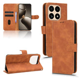 Skin Feel Magnetic Flip Leather Phone Case, For Xiaomi 17T 5G, For Xiaomi 17 Pro Max, For Xiaomi 17 Pro, For Xiaomi 17, For Xiaomi Poco M7 4G 171mm, For Xiaomi 15T Pro 5G, For Xiaomi 15T 5G, For Xiaomi Civi 5 Pro 5G                                     ...
