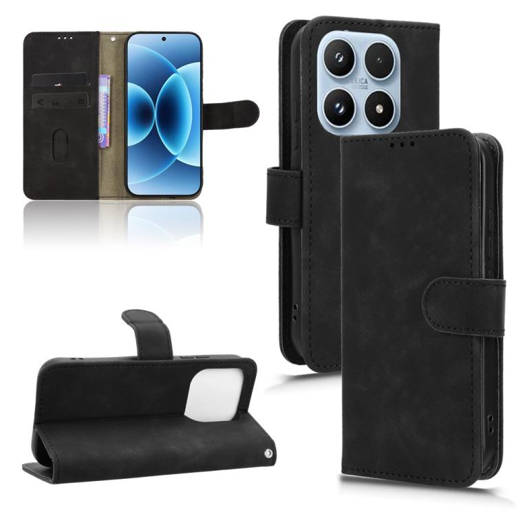 Skin Feel Magnetic Flip Leather Phone Case, For Xiaomi 17T 5G, For Xiaomi 17 Pro Max, For Xiaomi 17 Pro, For Xiaomi 17, For Xiaomi Poco M7 4G 171mm, For Xiaomi 15T Pro 5G, For Xiaomi 15T 5G, For Xiaomi Civi 5 Pro 5G                                     ...