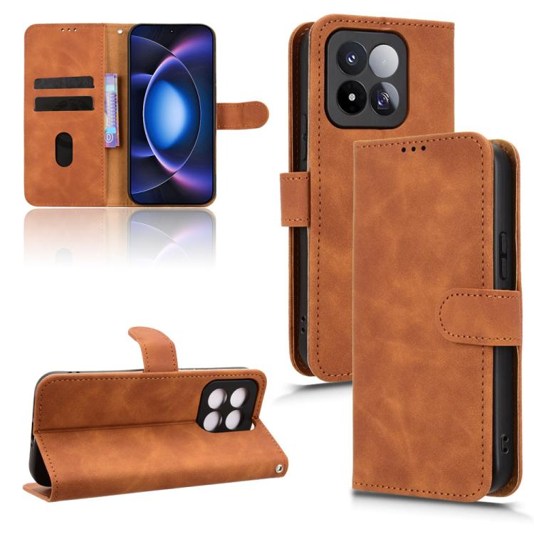 Skin Feel Magnetic Flip Leather Phone Case, For Xiaomi Poco C95 Pro, For Xiaomi 17 Max 5G, For Xiaomi 17T 5G, For Xiaomi 17 Pro Max, For Xiaomi 17 Pro, For Xiaomi 17, For Xiaomi Poco M7 4G 171mm, For Xiaomi 15T Pro 5G, For Xiaomi 15T 5G