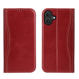 Fierre Shann Cowhide Leather Flip Leather Phone Case, For iPhone 17 Pro Max, For iPhone 17 Pro, For iPhone 17, For iPhone Air, For iPhone 16 Pro Max, For iPhone 16 Pro, For iPhone 16 Plus, For iPhone 16