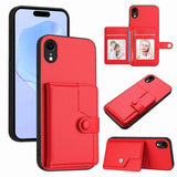 Button Card Bag RFID Anti-theft Phone Case, For iPhone 12 mini, For iPhone 11 Pro Max, For iPhone 11, For iPhone 11 Pro, For iPhone XS / X, For iPhone XR, For iPhone XS Max, For iPhone 8 Plus / 7 Plus