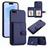Button Card Bag RFID Anti-theft Phone Case, For iPhone 12 mini, For iPhone 11 Pro Max, For iPhone 11, For iPhone 11 Pro, For iPhone XS / X, For iPhone XR, For iPhone XS Max, For iPhone 8 Plus / 7 Plus