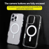 Camera Control AI Button Full Coverage MagSafe Magnetic Clear Phone Case, For iPhone 17 Pro Max, For iPhone 17 Pro, For iPhone 17, For iPhone Air, For iPhone 16 Pro Max, For iPhone 16 Pro, For iPhone 16 Plus, For iPhone 16