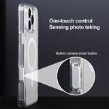 Camera Control AI Button Full Coverage MagSafe Magnetic Clear Phone Case, For iPhone 17 Pro Max, For iPhone 17 Pro, For iPhone 17, For iPhone Air, For iPhone 16 Pro Max, For iPhone 16 Pro, For iPhone 16 Plus, For iPhone 16