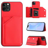 Skin Feel Four Card Slots Phone Case with Wrist Strap, For iPhone 12 mini, For iPhone 11 Pro Max, For iPhone 11, For iPhone 11 Pro, For iPhone X / XS, For iPhone XR, For iPhone XS Max, For iPhone 7 Plus / 8 Plus