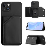 Skin Feel Four Card Slots Phone Case with Wrist Strap, For iPhone 15 Pro Max, For iPhone 15 Pro, For iPhone 15 Plus, For iPhone 15, For iPhone 14 Plus, For iPhone 14, For iPhone 14 Pro, For iPhone 14 Pro Max