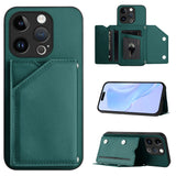 Skin Feel Four Card Slots Phone Case with Wrist Strap, For iPhone 15 Pro Max, For iPhone 15 Pro, For iPhone 15 Plus, For iPhone 15, For iPhone 14 Plus, For iPhone 14, For iPhone 14 Pro, For iPhone 14 Pro Max
