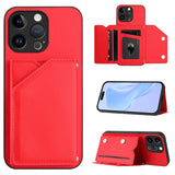 Skin Feel Four Card Slots Phone Case with Wrist Strap, For iPhone 15 Pro Max, For iPhone 15 Pro, For iPhone 15 Plus, For iPhone 15, For iPhone 14 Plus, For iPhone 14, For iPhone 14 Pro, For iPhone 14 Pro Max