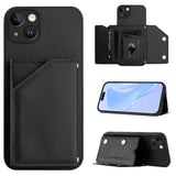 Skin Feel Four Card Slots Phone Case with Wrist Strap, For iPhone 15 Pro Max, For iPhone 15 Pro, For iPhone 15 Plus, For iPhone 15, For iPhone 14 Plus, For iPhone 14, For iPhone 14 Pro, For iPhone 14 Pro Max