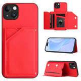 Skin Feel Four Card Slots Phone Case with Wrist Strap, For iPhone 15 Pro Max, For iPhone 15 Pro, For iPhone 15 Plus, For iPhone 15, For iPhone 14 Plus, For iPhone 14, For iPhone 14 Pro, For iPhone 14 Pro Max