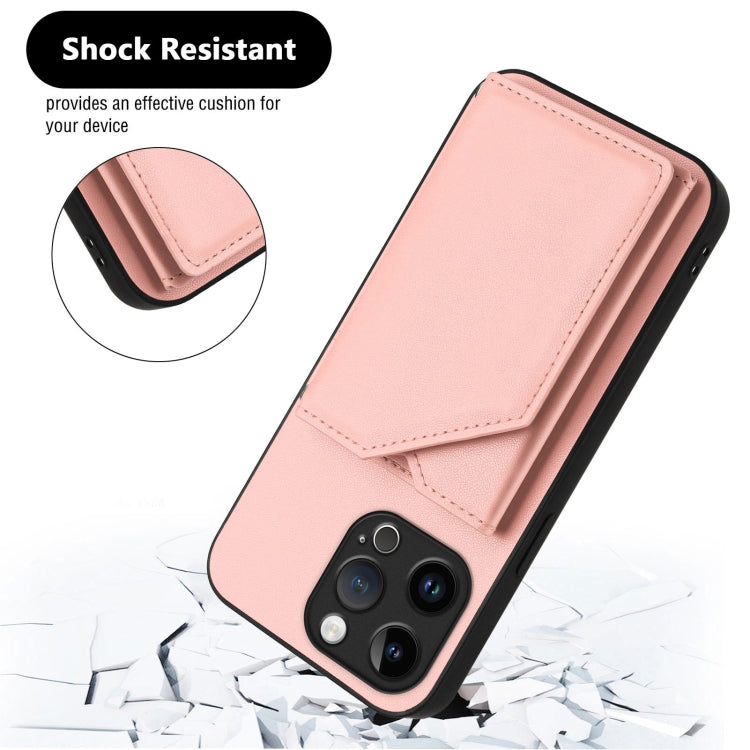 Skin Feel Four Card Slots Phone Case with Wrist Strap, For iPhone 15 Pro Max, For iPhone 15 Pro, For iPhone 15 Plus, For iPhone 15, For iPhone 14 Plus, For iPhone 14, For iPhone 14 Pro, For iPhone 14 Pro Max