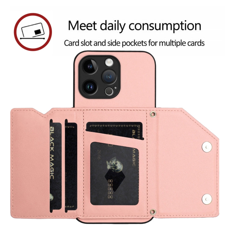 Skin Feel Four Card Slots Phone Case with Wrist Strap, For iPhone 15 Pro Max, For iPhone 15 Pro, For iPhone 15 Plus, For iPhone 15, For iPhone 14 Plus, For iPhone 14, For iPhone 14 Pro, For iPhone 14 Pro Max