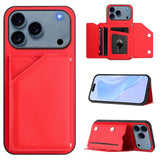 Skin Feel Four Card Slots Phone Case with Wrist Strap, For iPhone 17 Pro Max, For iPhone 17 Pro, For iPhone 17, For iPhone Air, For iPhone 16 Pro Max, For iPhone 16 Pro, For iPhone 16 Plus, For iPhone 16