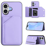 Skin Feel Four Card Slots Phone Case with Wrist Strap, For iPhone 17 Pro Max, For iPhone 17 Pro, For iPhone 17, For iPhone Air, For iPhone 16 Pro Max, For iPhone 16 Pro, For iPhone 16 Plus, For iPhone 16