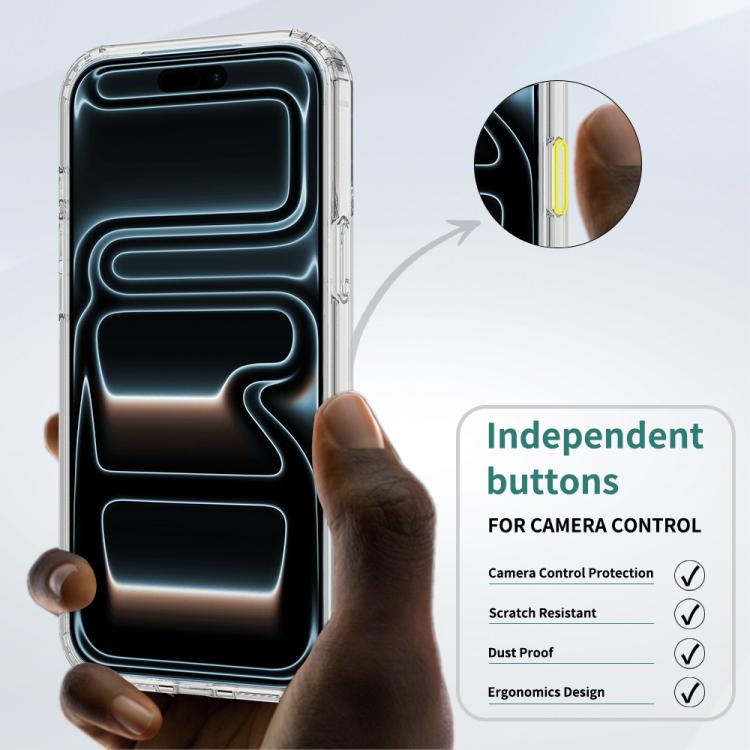 Camera Control Button Integrated MagSafe Clear Phone Case, For iPhone 17 Pro Max, For iPhone 17 Pro, For iPhone 17, For iPhone Air, For iPhone 16 Pro Max, For iPhone 16 Pro, For iPhone 16 Plus, For iPhone 16