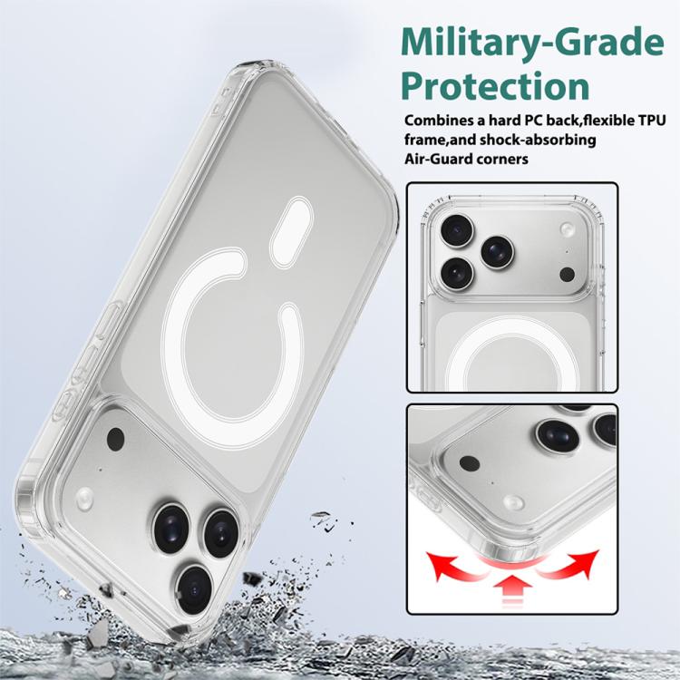 Camera Control Button Integrated MagSafe Clear Phone Case, For iPhone 17 Pro Max, For iPhone 17 Pro, For iPhone 17, For iPhone Air, For iPhone 16 Pro Max, For iPhone 16 Pro, For iPhone 16 Plus, For iPhone 16