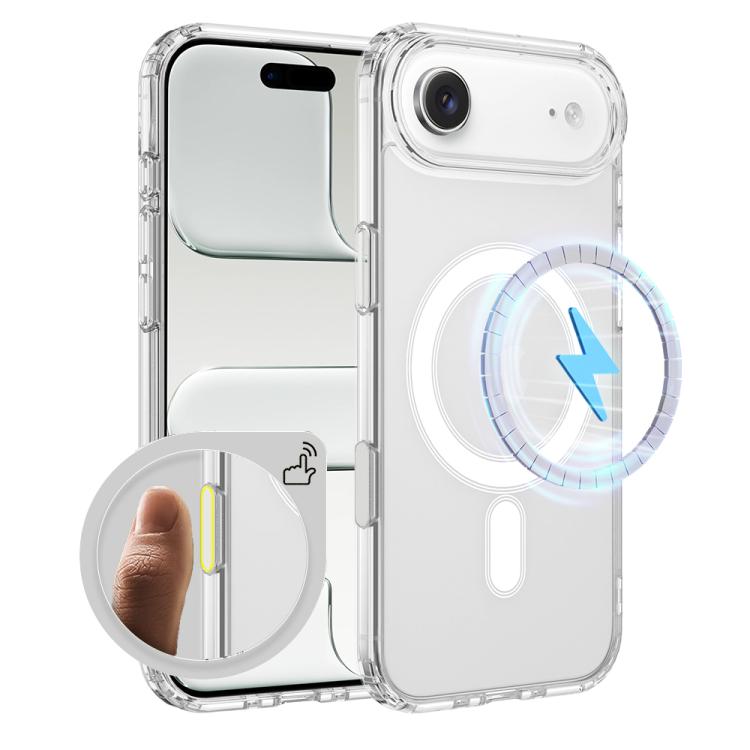 Camera Control Button Integrated MagSafe Clear Phone Case, For iPhone 18, For iPhone 18 Pro, For iPhone 18 Pro Max, For iPhone 17 Pro Max, For iPhone 17 Pro, For iPhone 17, For iPhone Air, For iPhone 16 Pro Max, For iPhone 16 Pro, For iPhone 16 Plus   ...