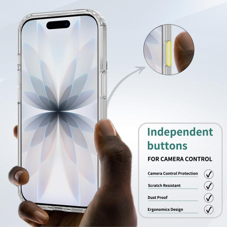 Camera Control Button Integrated MagSafe Clear Phone Case, For iPhone 18, For iPhone 18 Pro, For iPhone 18 Pro Max, For iPhone 17 Pro Max, For iPhone 17 Pro, For iPhone 17, For iPhone Air, For iPhone 16 Pro Max, For iPhone 16 Pro, For iPhone 16 Plus   ...