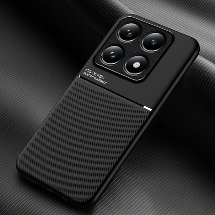 Classic Tilt Strip Grain Magnetic PC Hybrid TPU Phone Case, For Xiaomi 14T