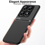 Classic Tilt Strip Grain Magnetic PC Hybrid TPU Phone Case, For Xiaomi 14T