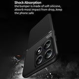 Classic Tilt Strip Grain Magnetic PC Hybrid TPU Phone Case, For Xiaomi 14T