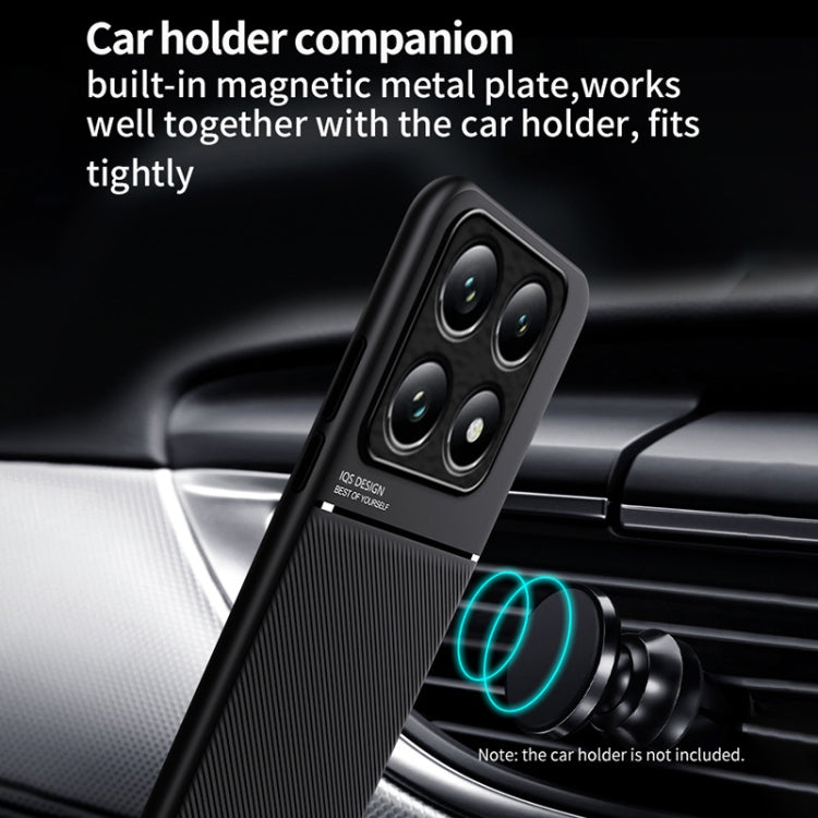 Classic Tilt Strip Grain Magnetic PC Hybrid TPU Phone Case, For Xiaomi 14T