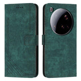 Skin Feel Stripe Pattern Leather Phone Case with Lanyard, For Xiaomi Poco F7 Pro / F7 Ultra, For Xiaomi 15 Ultra, For Xiaomi 15 Pro, For Xiaomi 15