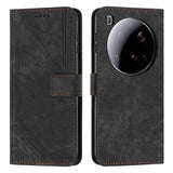 Skin Feel Stripe Pattern Leather Phone Case with Lanyard, For Xiaomi Poco F7 Pro / F7 Ultra, For Xiaomi 15 Ultra, For Xiaomi 15 Pro, For Xiaomi 15