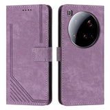 Skin Feel Stripe Pattern Leather Phone Case with Lanyard, For Xiaomi Poco F7 Pro / F7 Ultra, For Xiaomi 15 Ultra, For Xiaomi 15 Pro, For Xiaomi 15
