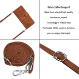 Skin Feel Stripe Pattern Leather Phone Case with Lanyard, For Xiaomi Poco F7 Pro / F7 Ultra, For Xiaomi 15 Ultra, For Xiaomi 15 Pro, For Xiaomi 15