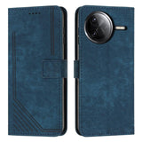 Skin Feel Stripe Pattern Leather Phone Case with Lanyard, For Xiaomi Poco F7 Pro / F7 Ultra, For Xiaomi 15 Ultra, For Xiaomi 15 Pro, For Xiaomi 15
