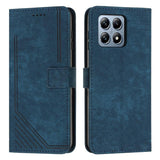 Skin Feel Stripe Pattern Leather Phone Case with Lanyard, For Xiaomi 17 Ultra, For Xiaomi 17 Pro Max, For Xiaomi 17 Pro, For Xiaomi 17, For Xiaomi Poco M7 4G 169mm, For Xiaomi 15T Pro, For Xiaomi 15T, For Xiaomi Poco F7