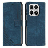 Skin Feel Stripe Pattern Leather Phone Case with Lanyard, For Xiaomi 17 Ultra, For Xiaomi 17 Pro Max, For Xiaomi 17 Pro, For Xiaomi 17, For Xiaomi Poco M7 4G 169mm, For Xiaomi 15T Pro, For Xiaomi 15T, For Xiaomi Poco F7