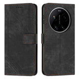 Skin Feel Stripe Pattern Leather Phone Case with Lanyard, For Xiaomi 17 Ultra, For Xiaomi 17 Pro Max, For Xiaomi 17 Pro, For Xiaomi 17, For Xiaomi Poco M7 4G 169mm, For Xiaomi 15T Pro, For Xiaomi 15T, For Xiaomi Poco F7